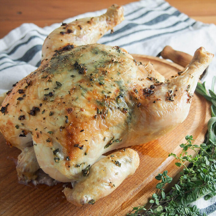 garlic herb roasted chicken