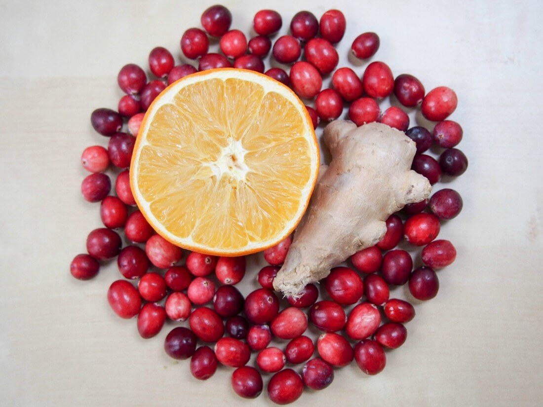 cranberry ginger cordial ingredients