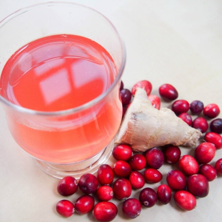 cranberry ginger cordial
