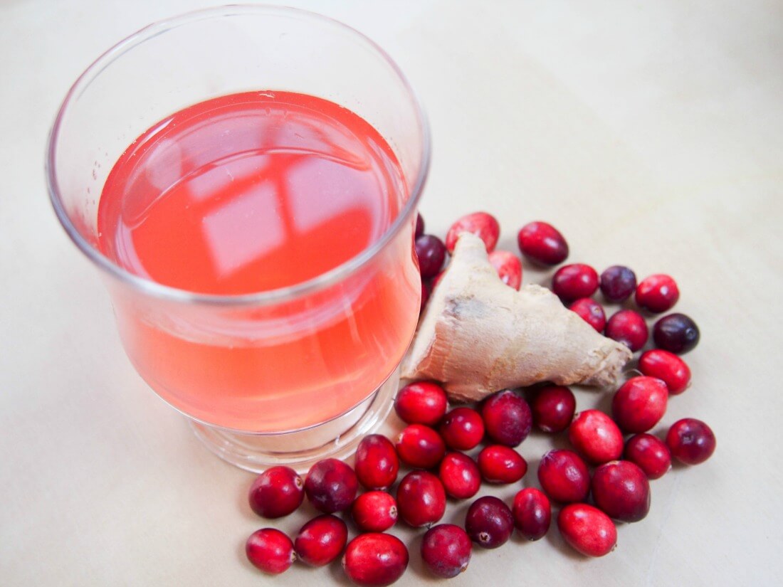 cranberry ginger cordial
