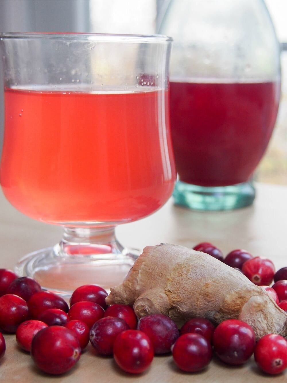 cranberry ginger cordial