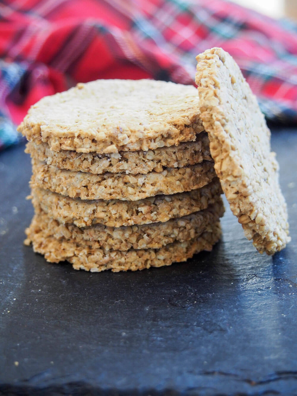 stack of oatcakes oat crackers
