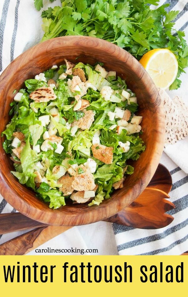 Winter fattoush salad