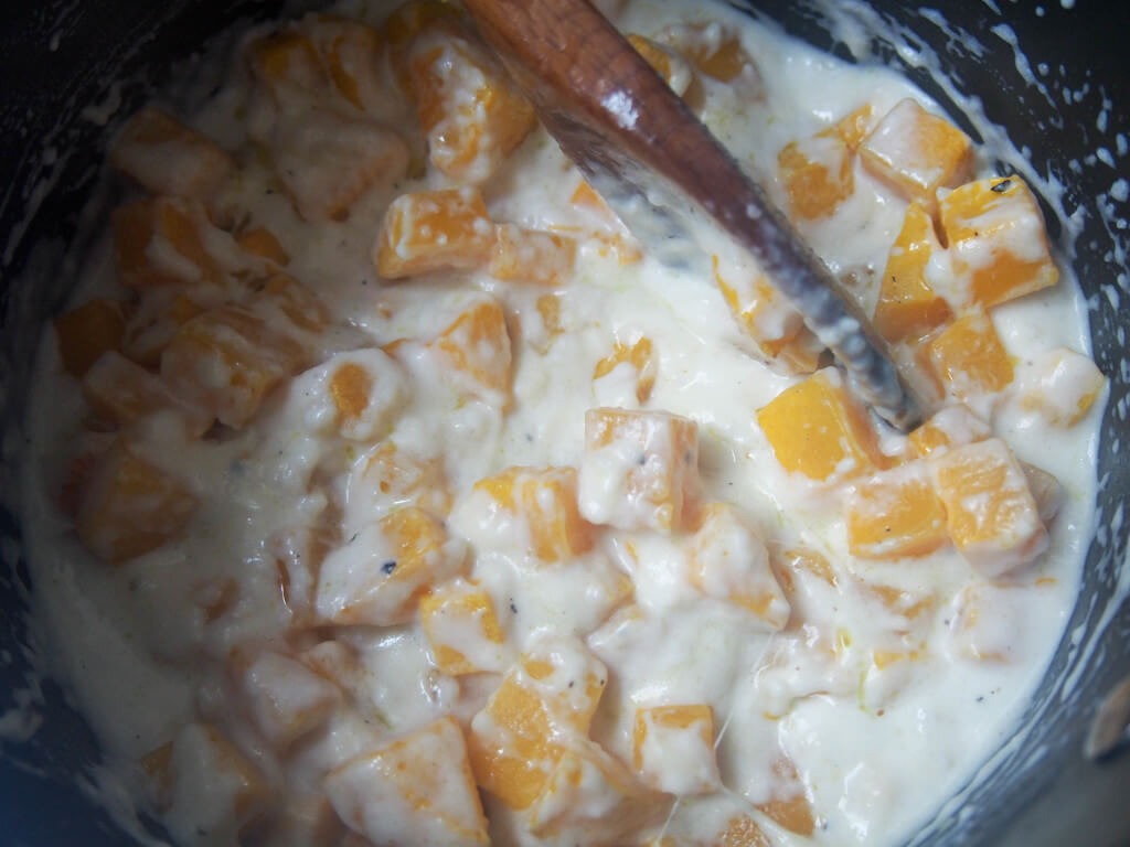squash filling for Squash and eggplant lasagna