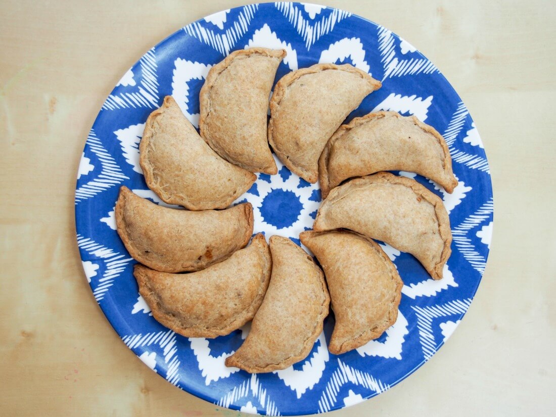 Greek-ish vegetable empanadas