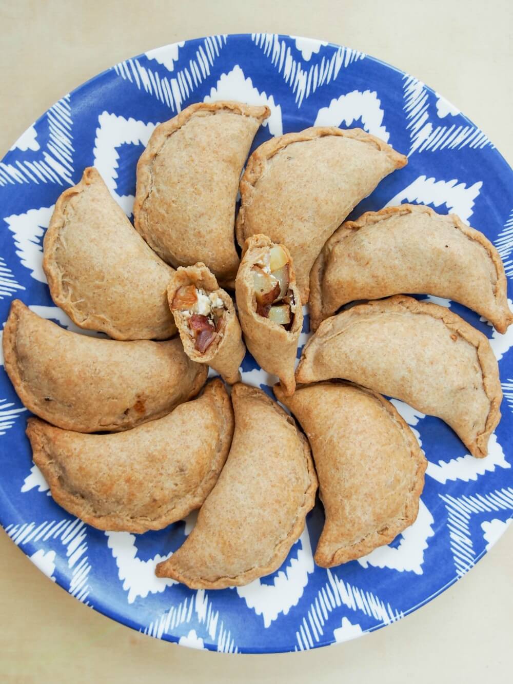 Greek-ish vegetable empanadas