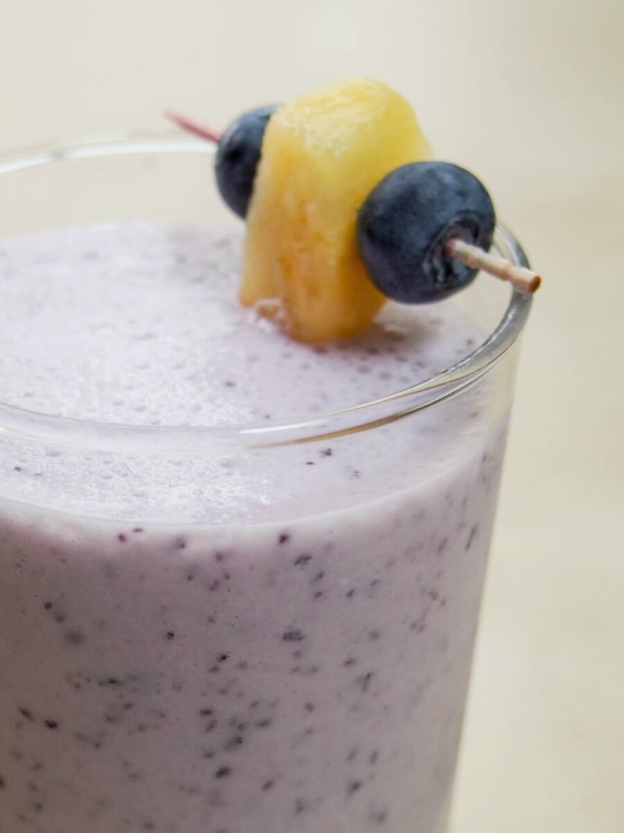 Blueberry piña colada