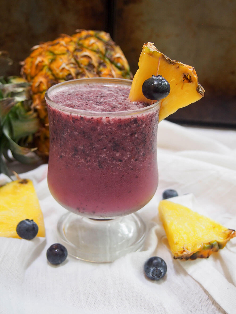 blueberry pina colada cocktail
