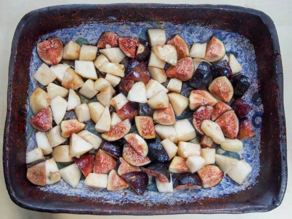 fruit for roast pear and fig scones
