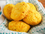 butternut squash biscuits with gruyere in basket