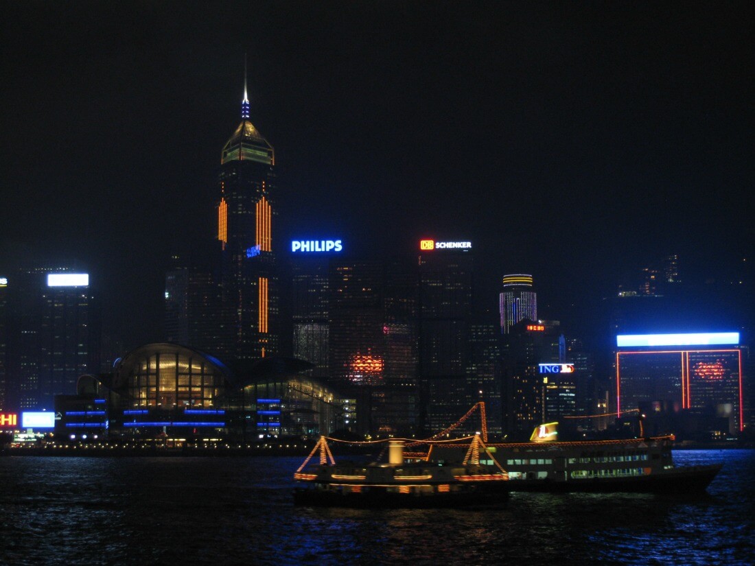 Honk Kong at night