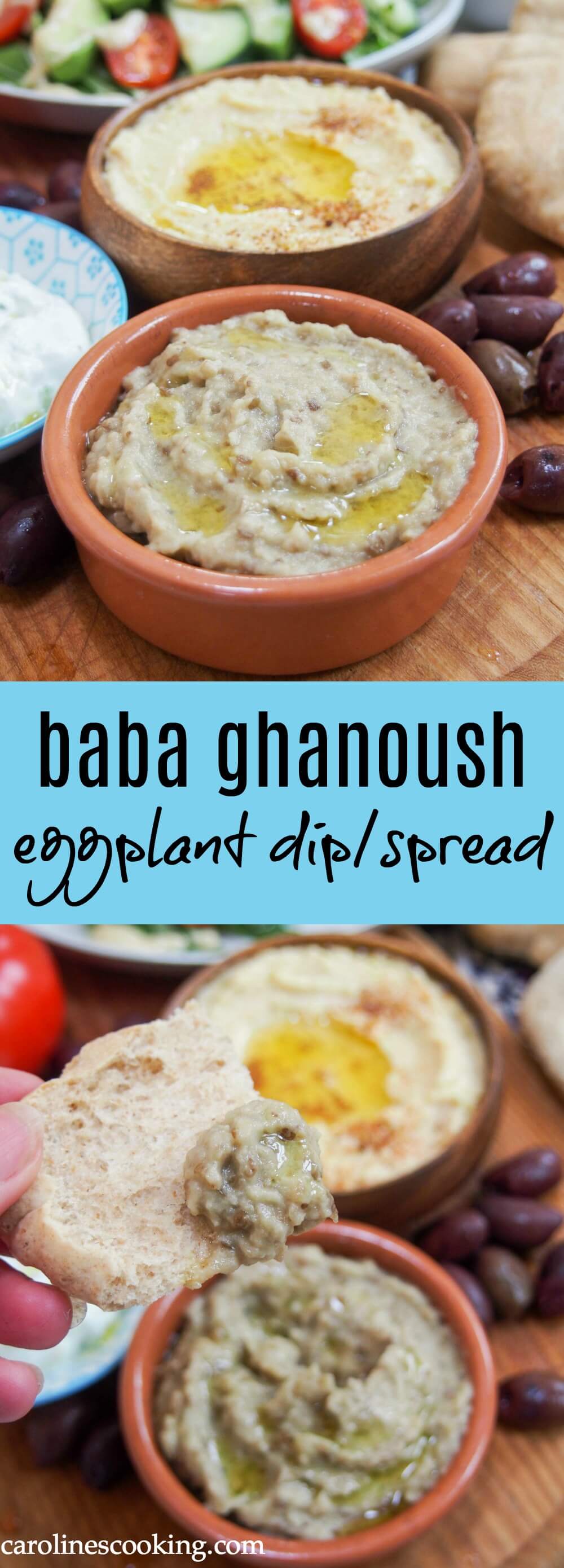 Baba ghanoush (or baba ganoush) is one of many dips/spread that's a staple on mezze plates. This eggplant dip tastes so creamy, with a wonderful smokey flavor, but it's entirely vegan. Easy, versatile and moreishly delicious. Baba ghanoush (or baba ganoush) is one of many dips/spread that's a staple on mezze plates. This eggplant dip tastes so creamy, with a wonderful smokey flavor, but it's entirely vegan. Easy, versatile and moreishly delicious. #eggplant #mezze #dip #mediterraneanfood #vegan