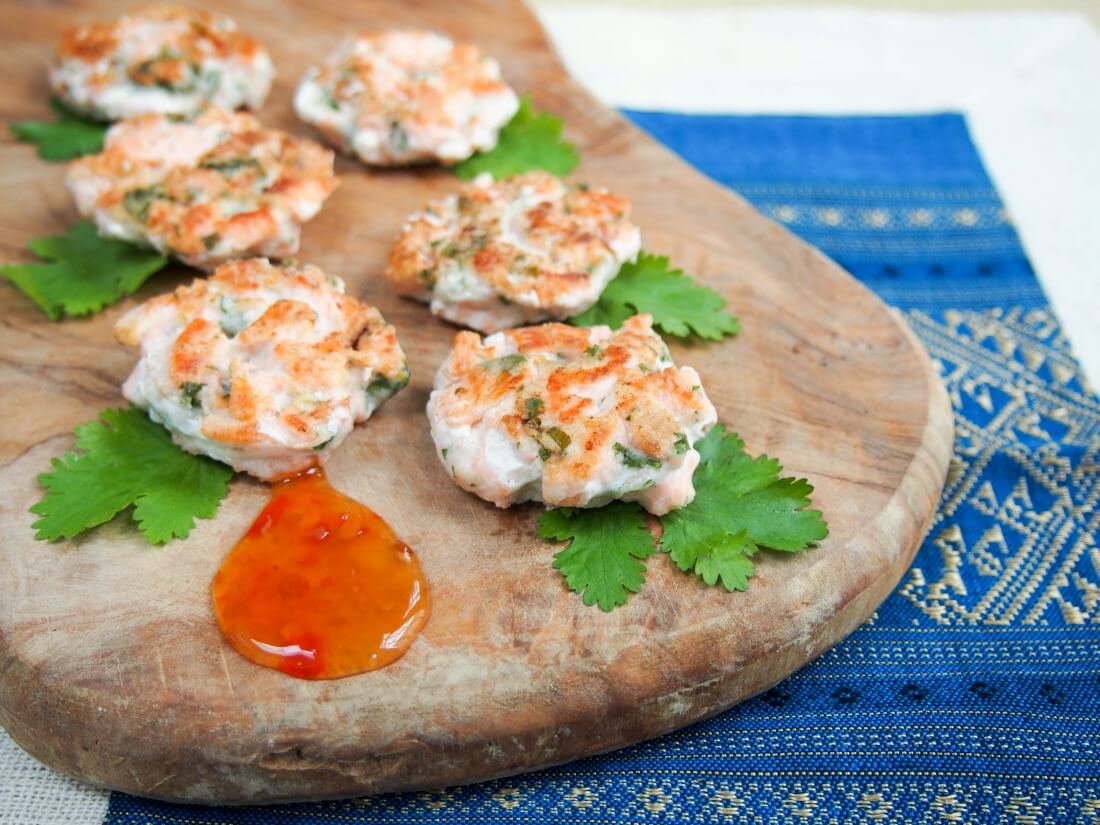 mildly Thai salmon cakes