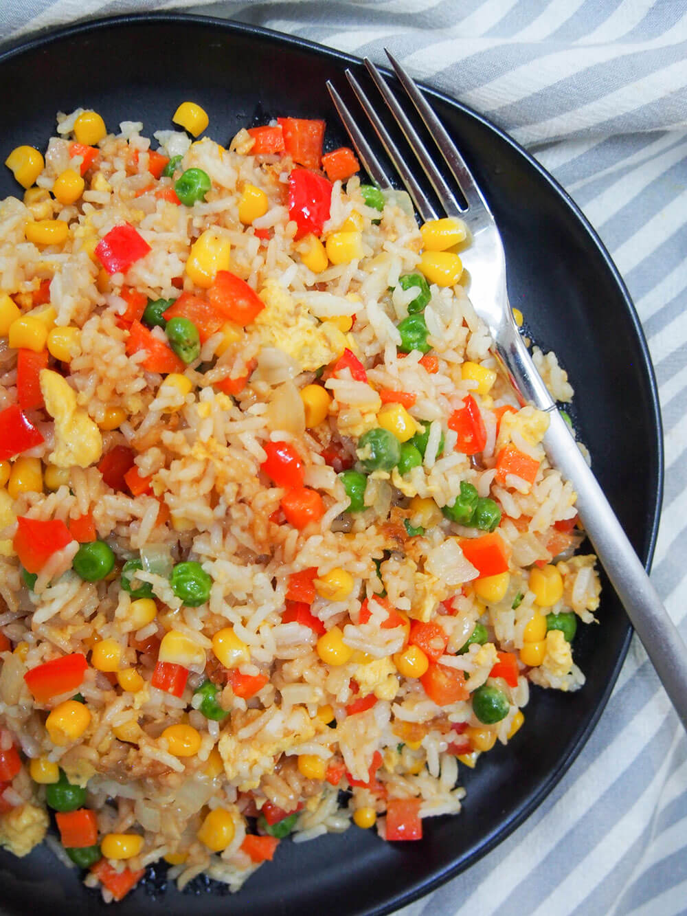 Vegetable egg fried rice