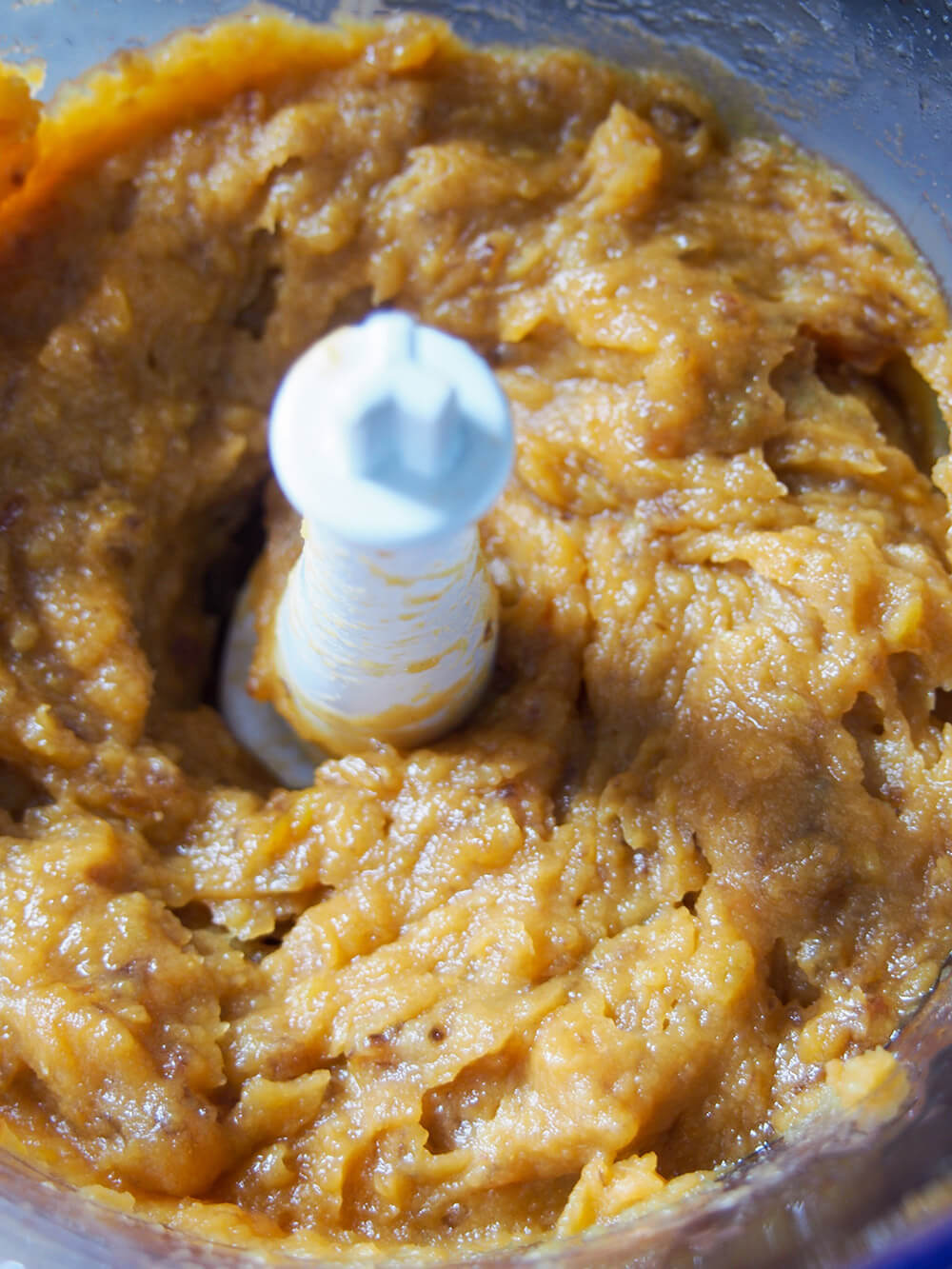 pureed sweet potato and date mixture