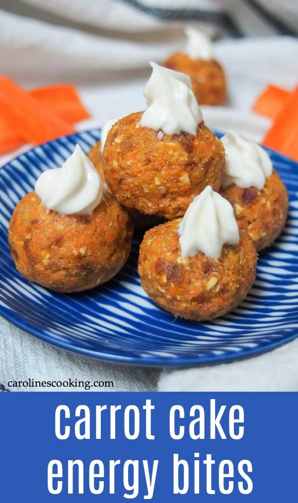 carrot cake energy bites
