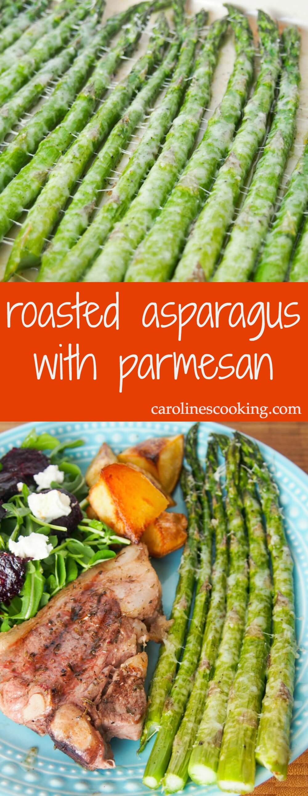 Roasted asparagus with parmesan is an incredibly easy way to prepare asparagus but you'll be amazed at how good it tastes as a result. A great side dish.