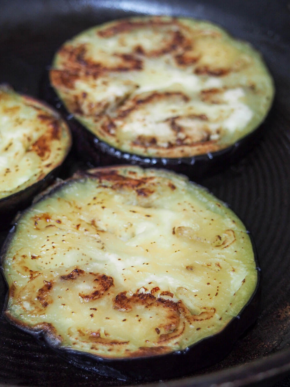 cooking eggplant slices for grilled cheese cooking eggplant for Eggplant spinach grilled cheese sandwich