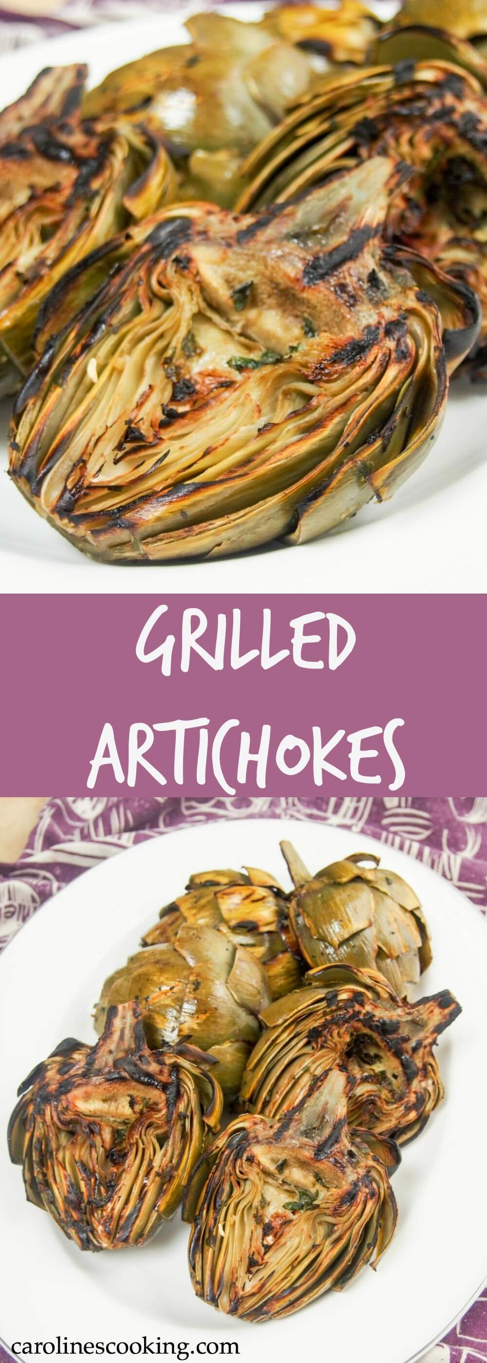 Artichokes may seem a little fiddly, but they are so worth the effort, especially when they taste as good as these grilled artichokes. The grilling flavor and garlic-herb oil makes all the difference. A great appetizer. 