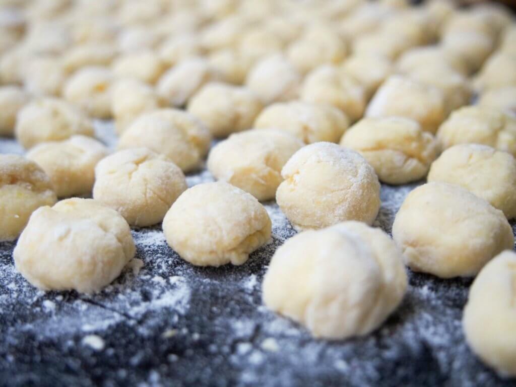 making pumpkin gnocchi
