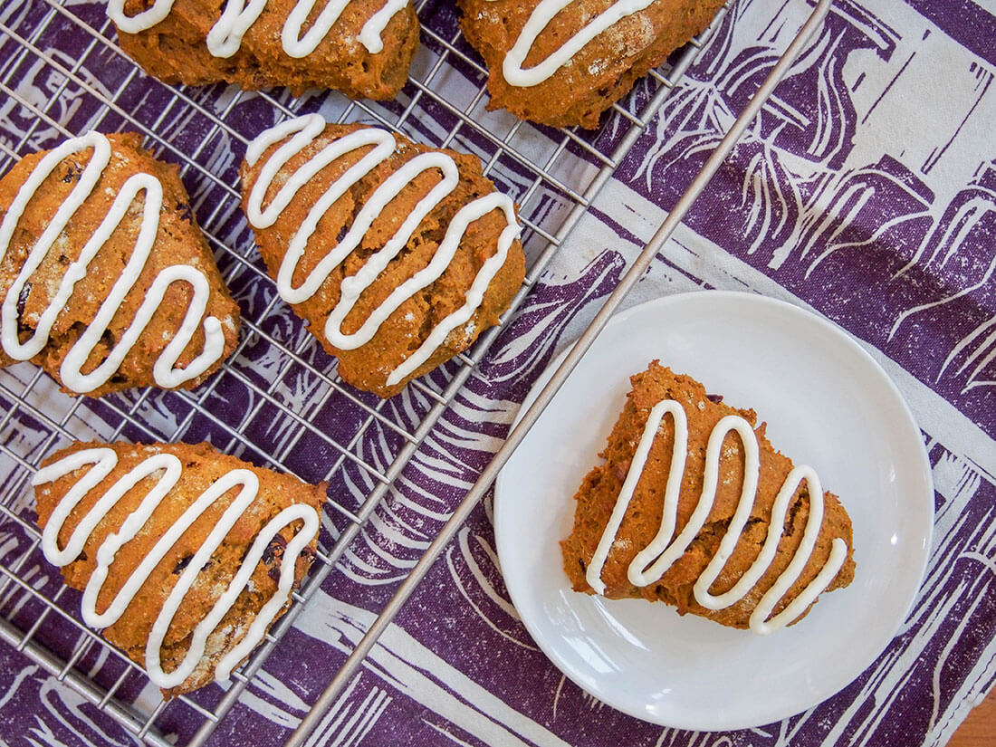 Healthy pumpkin scones