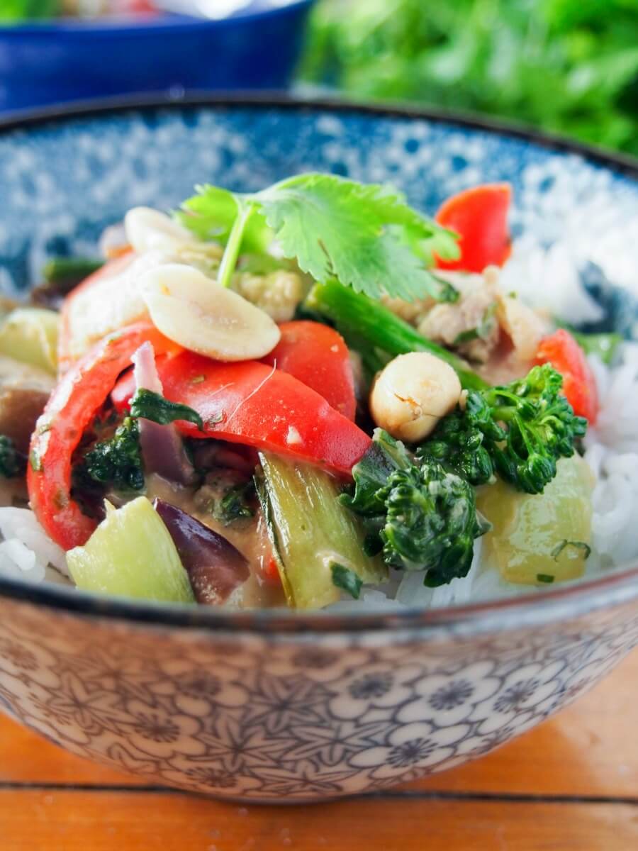 lime peanut sauce stir fry