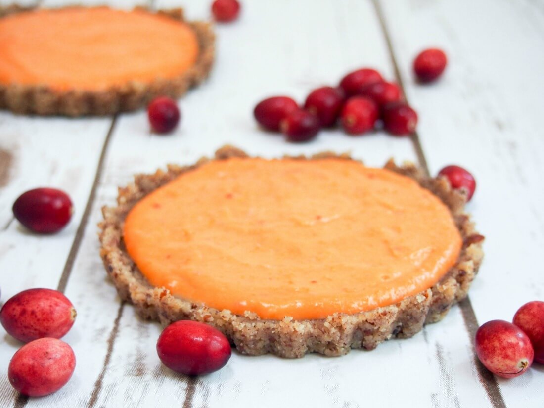 cranberry lemon curd tart