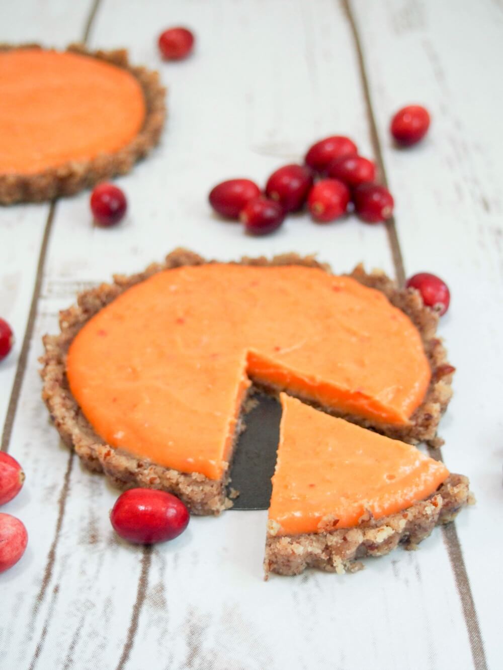 cranberry lemon curd tart