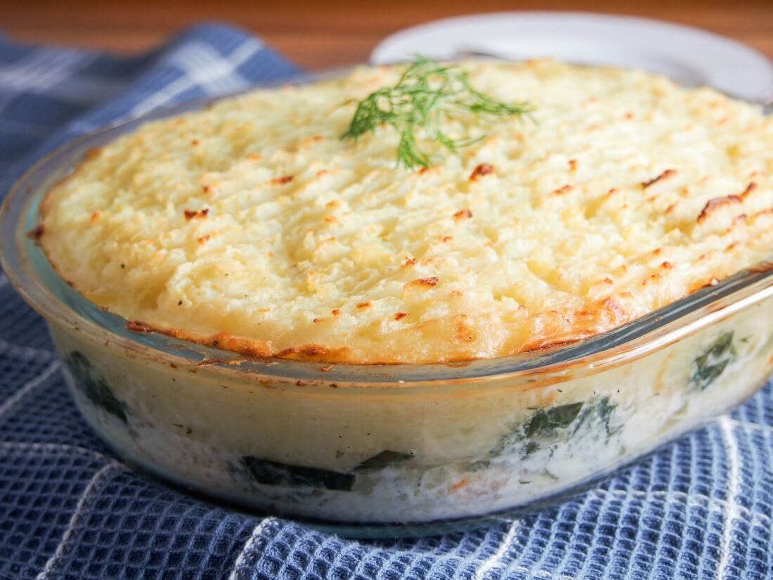 fish pie (potato topped fish bake)