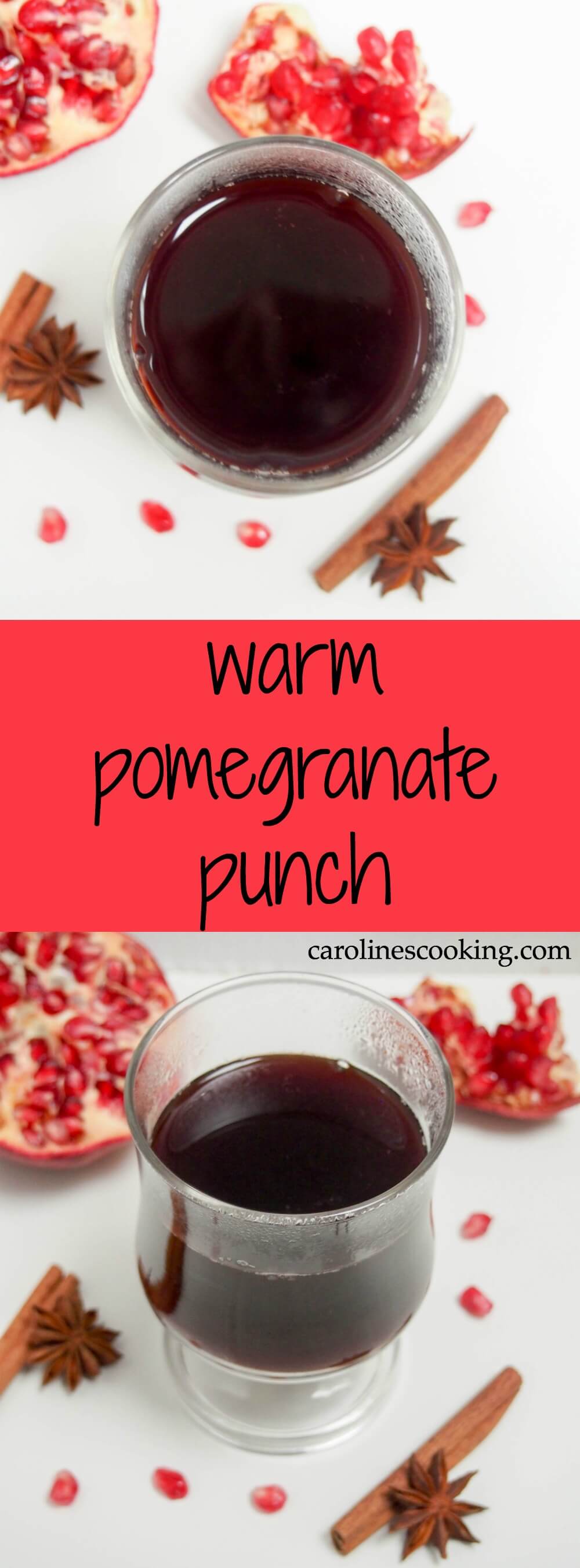 warm pomegranate punch