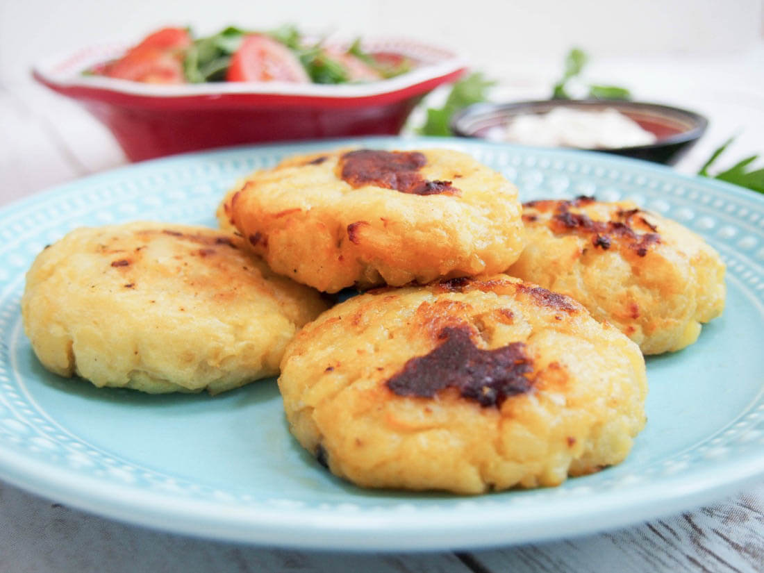 Persian lamb stuffed potato cakes