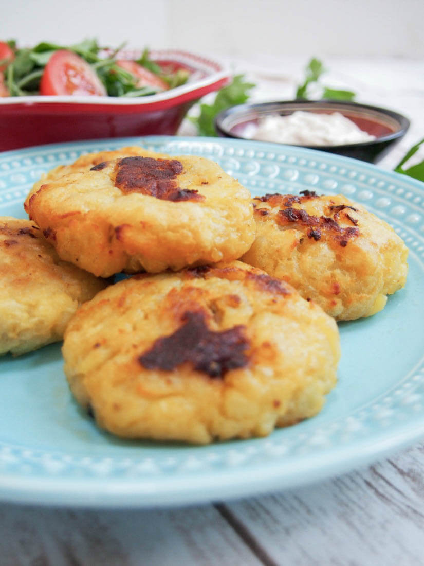 Persian lamb stuffed potato cakes