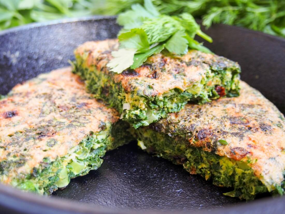 Kuku sabzi - Persian herb frittata