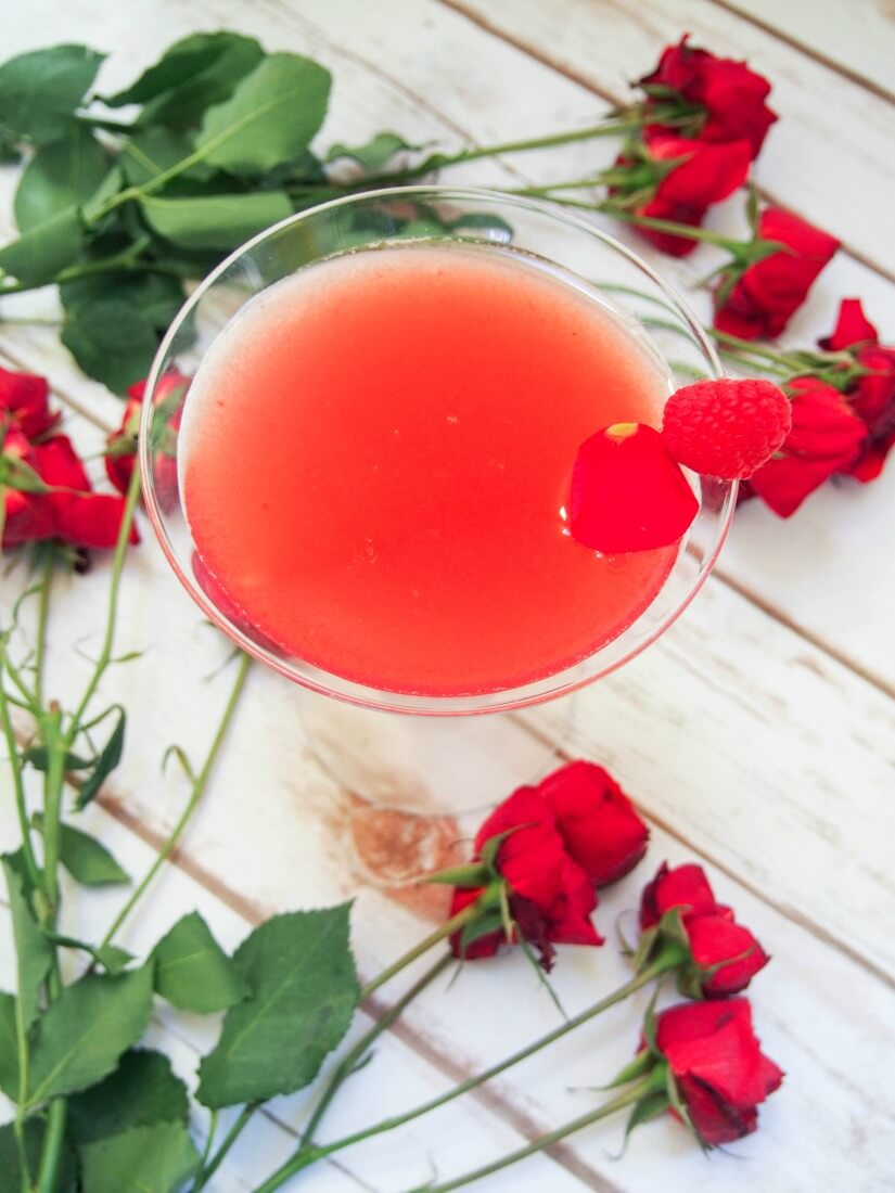 the blushing rose - a vermouth cocktail