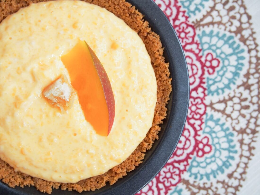 individual no bake mango pie
