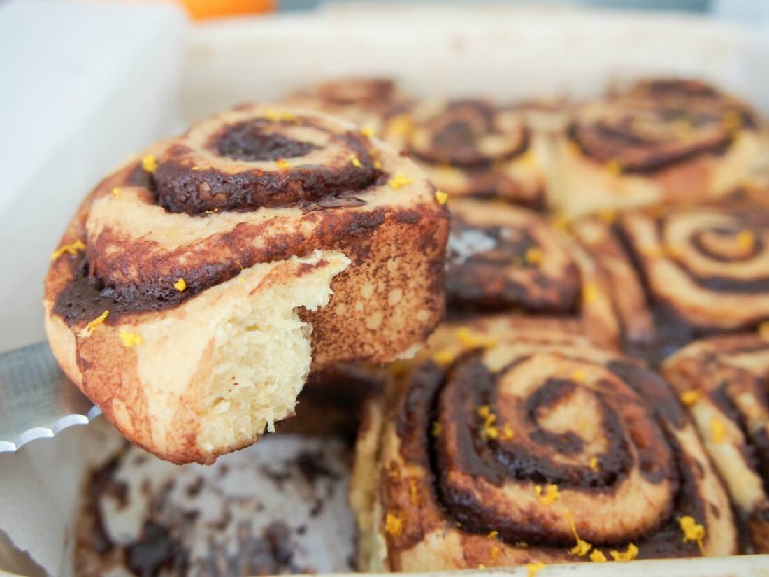 chocolate orange cinnamon rolls