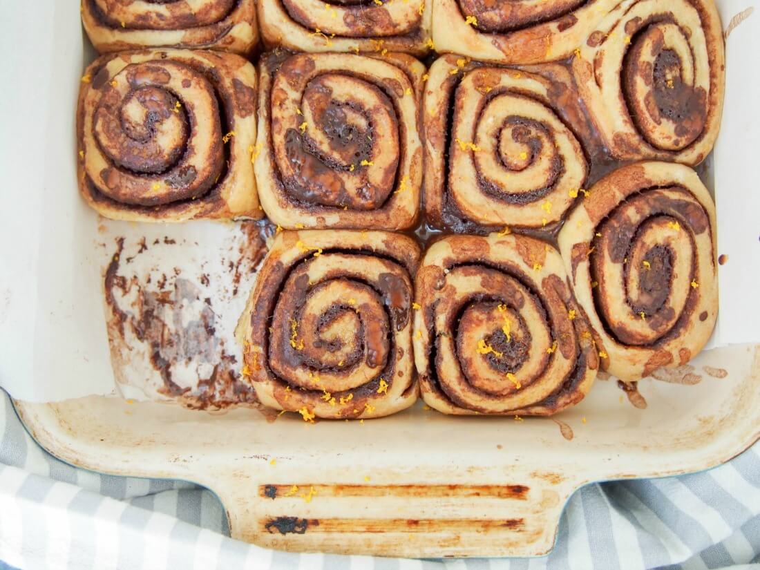 chocolate orange cinnamon rolls