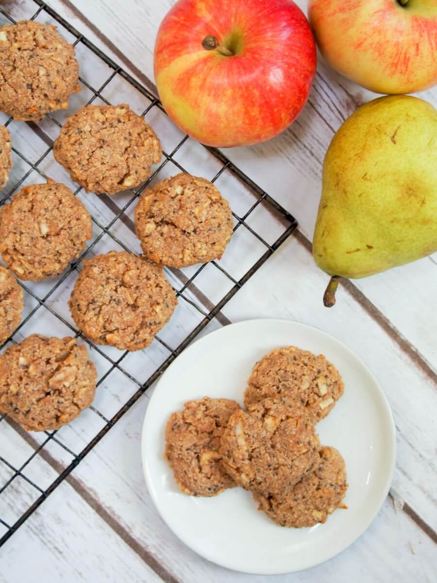 healthy apple oatmeal cookies