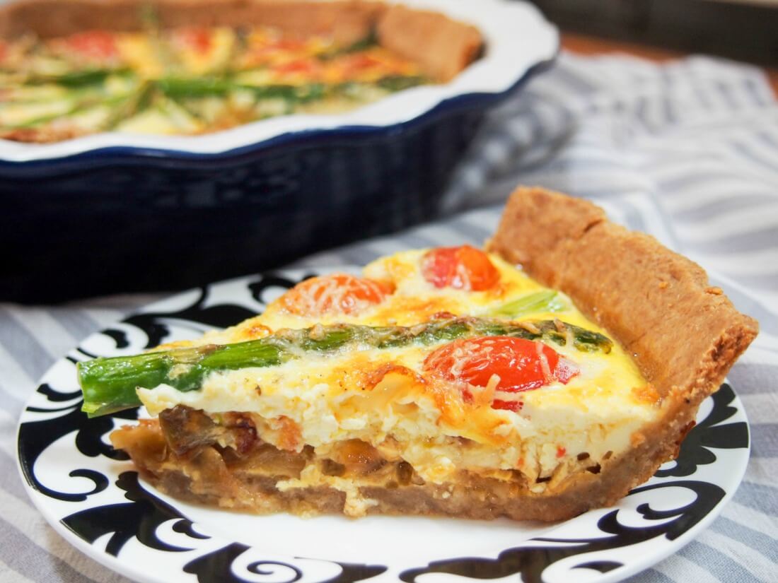 tomato asparagus quiche