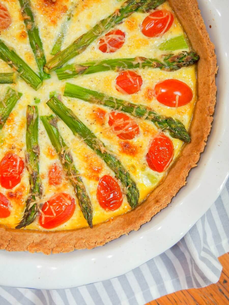 tomato asparagus quiche