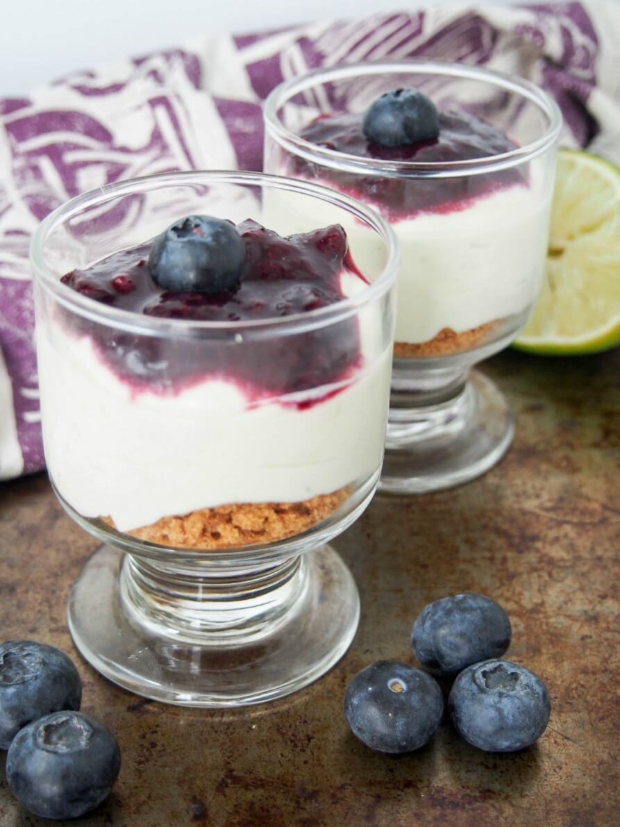 lime mascarpone cheesecake shooters Quick to make, with a tasty mix of sweet crumbs, citrusy mascarpone & fruit puree, these lime mascarpone cheesecake shooters are a great single serve dessert.
