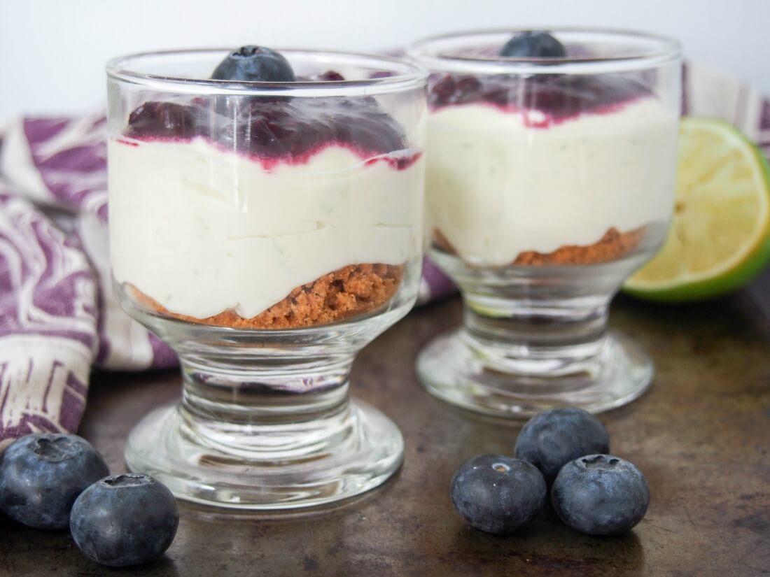 lime mascarpone cheesecake shooters