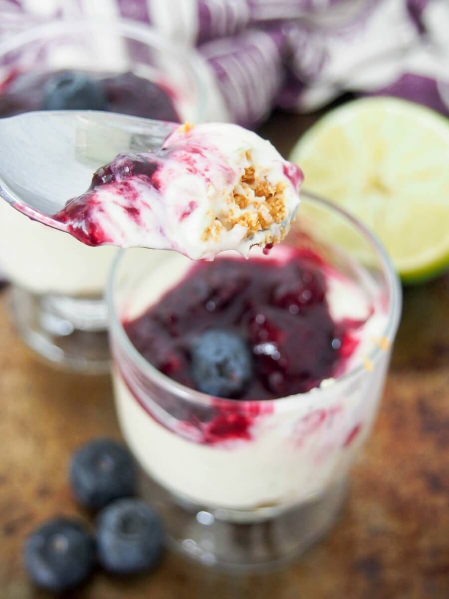 lime mascarpone cheesecake shooters