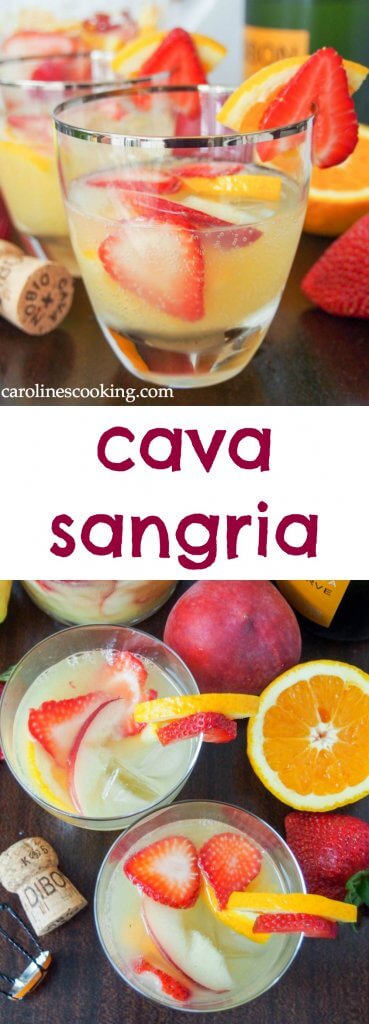 Sangria is a summer classic, but cava sangria is that bit more special. Light, refreshing and a wonderful mix of fruit and cava's bubbles. Quick to make, it's an easy cocktail perfect for any occasion from summer BBQs to holiday parties. #cava #sangria #cocktail Sangria is a summer classic, but cava sangria is that bit more special. Light, refreshing and a wonderful mix of fruit and cava's bubbles. Quick to make, it's an easy cocktail perfect for any occasion from summer BBQs to holiday parties. #cava #sangria #cocktail