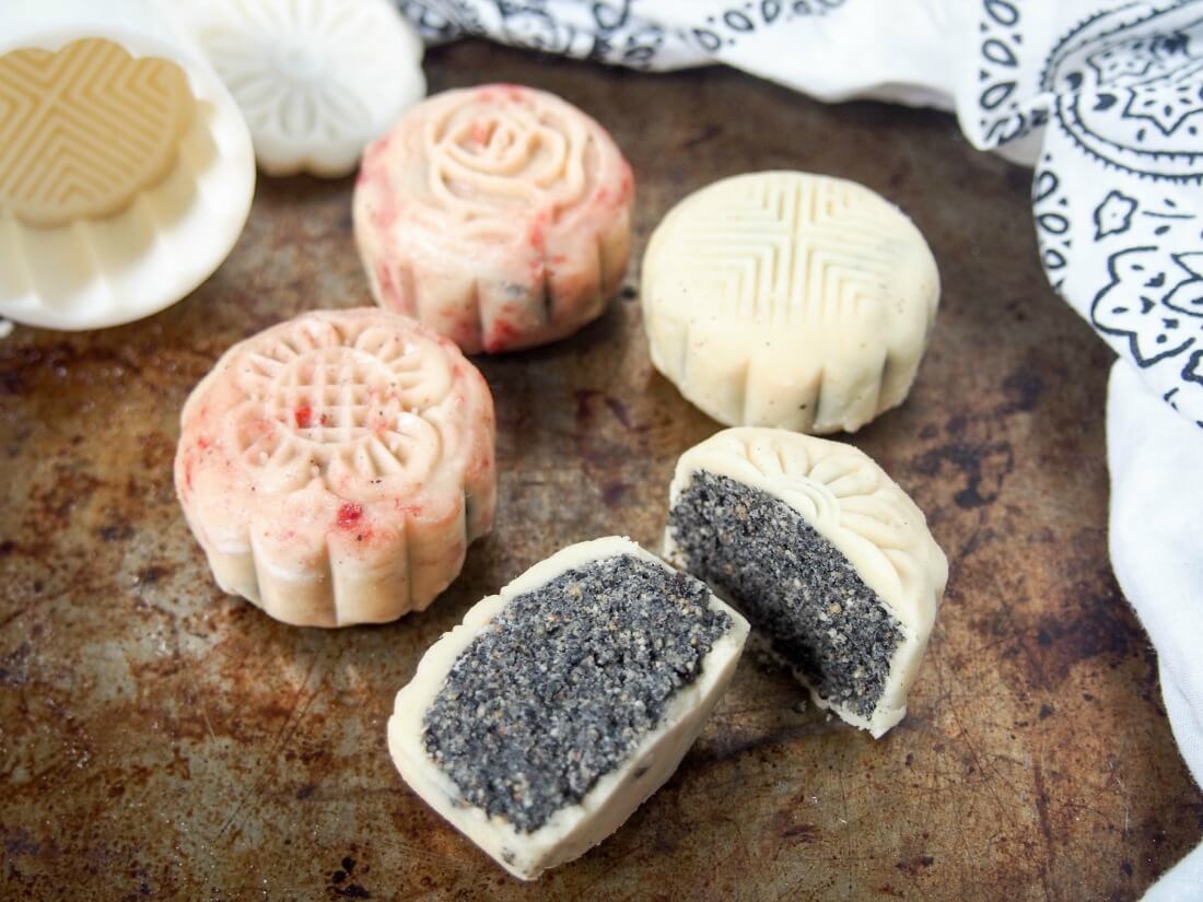 Chinese mooncakes snow skin mooncakes