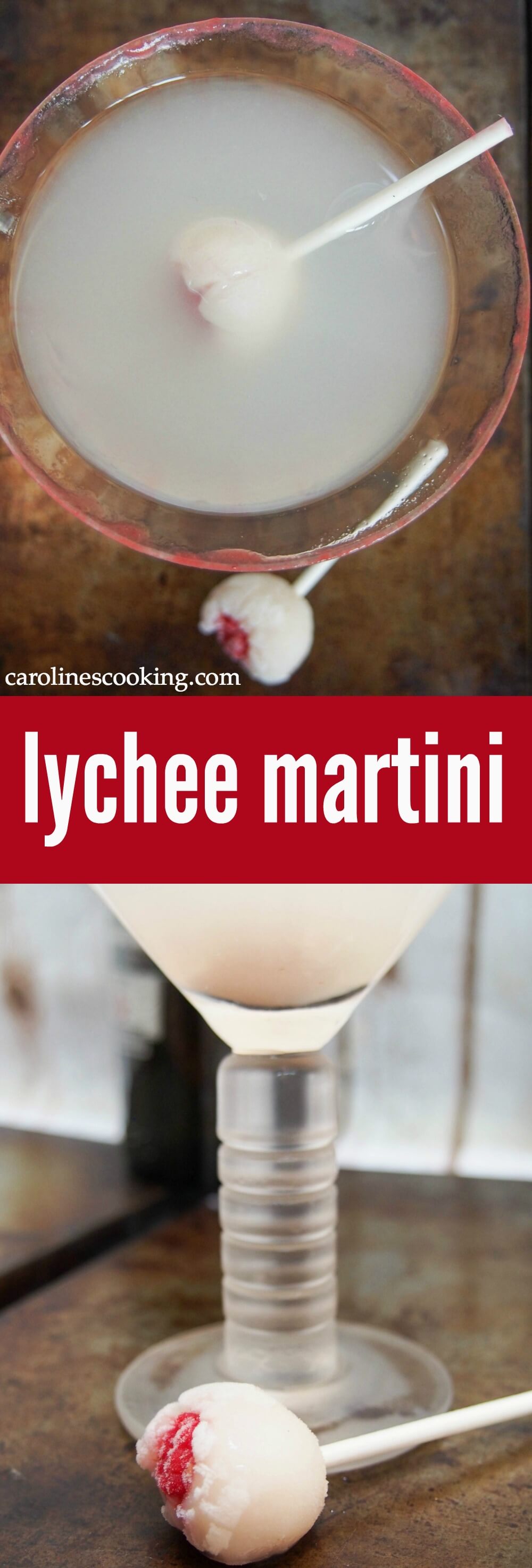 This lychee martini is the smart, grown up way to celebrate Halloween. It's fruity, has a definite kick, and a fun festive twist (in fact you'll want to have it any time).