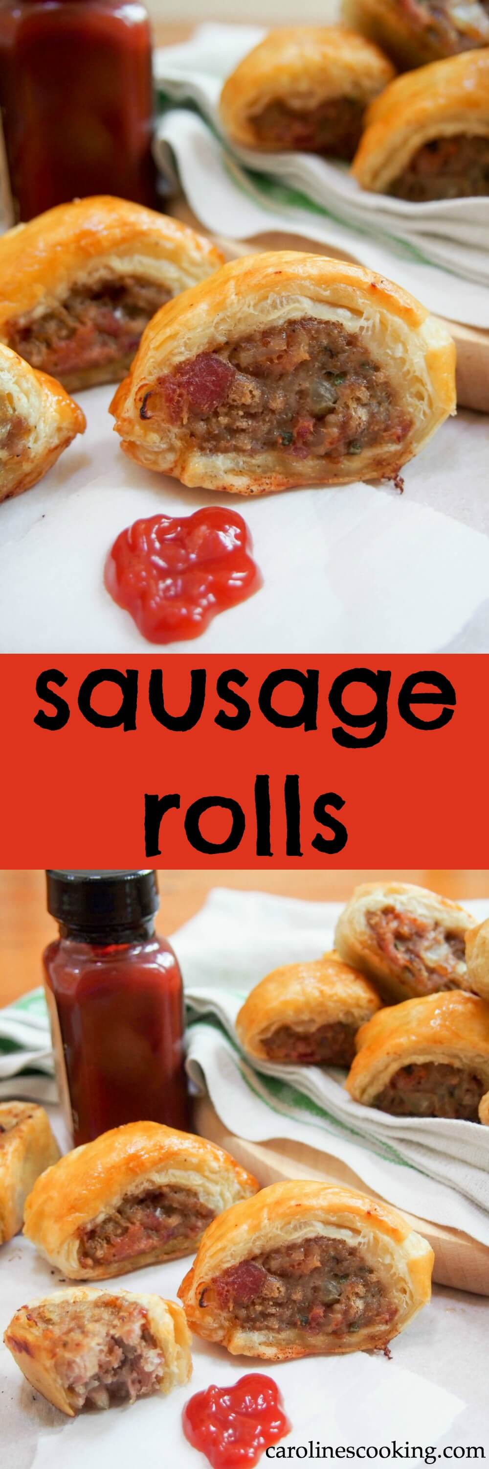 Sausage rolls are a British classic, whether late night snack or party appetizer. Comforting and even better when you make them yourself! (includes how-to video)