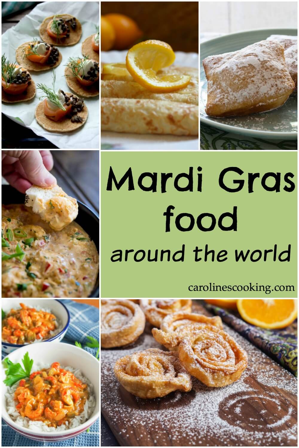 Mardi gras food around the world - from beignets in New Orleans to brigadeiros in Brazil. Mardi Gras goes by many names and has many flavors, sweet and savory - discover some traditional dishes and try some yourself! #mardi gras #international #traditional #recipes #roundup