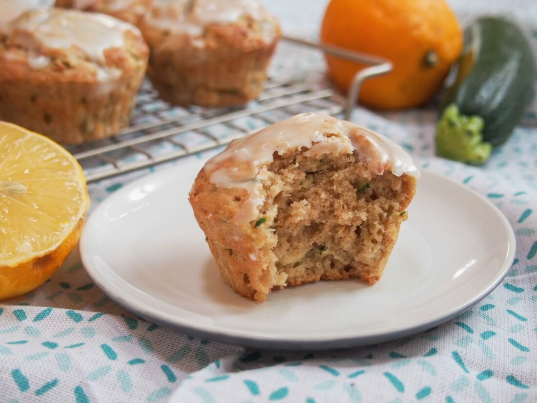 Meyer lemon zucchini muffins