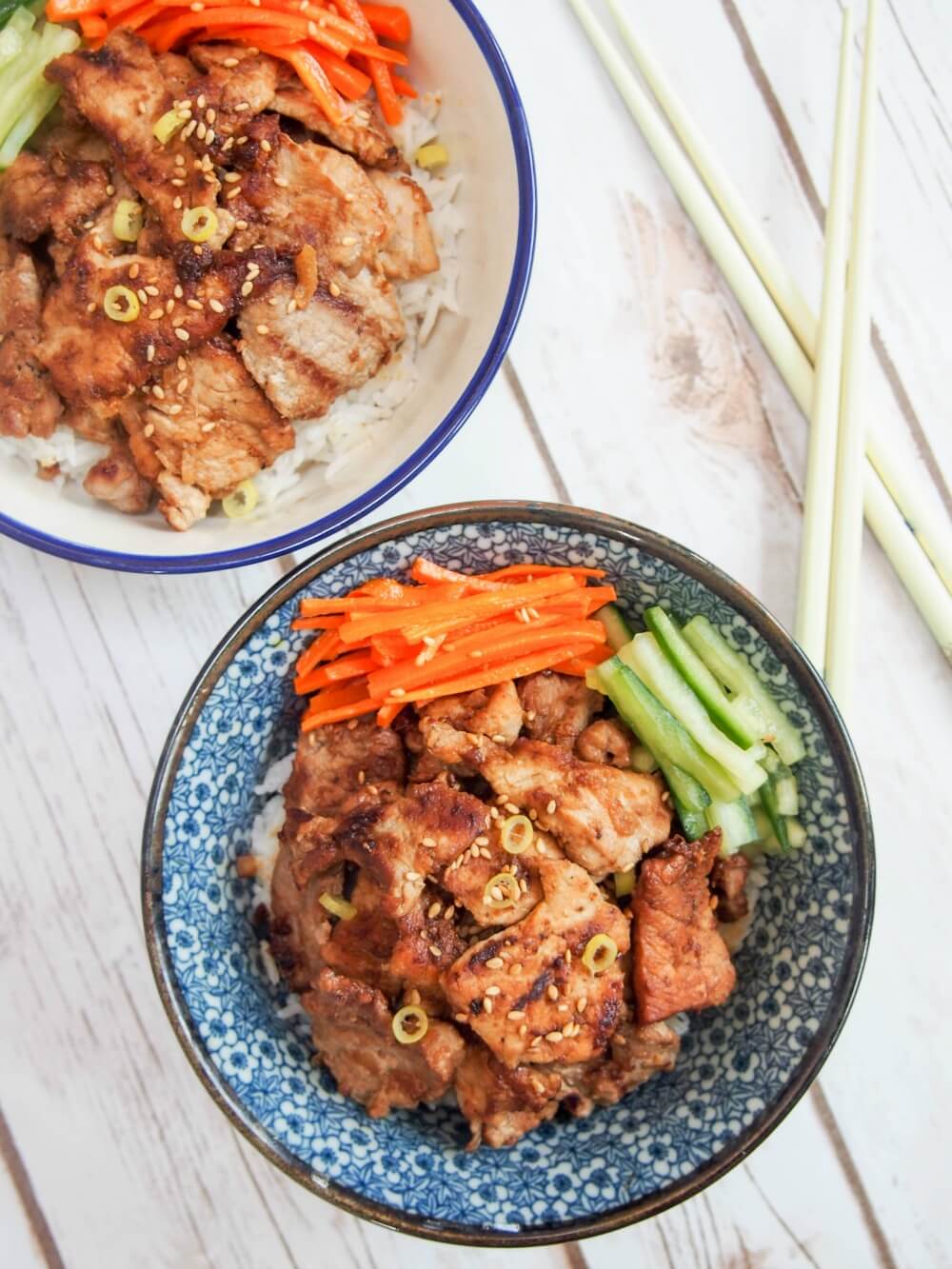 pork bulgogi bowls